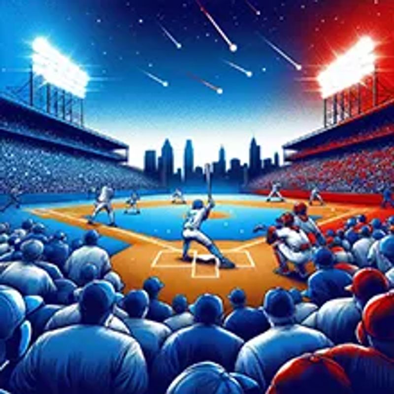 A baseball game just about to start