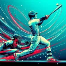 A baseball player swinging a bat in the NPB, demonstrating the wOBA betting tips