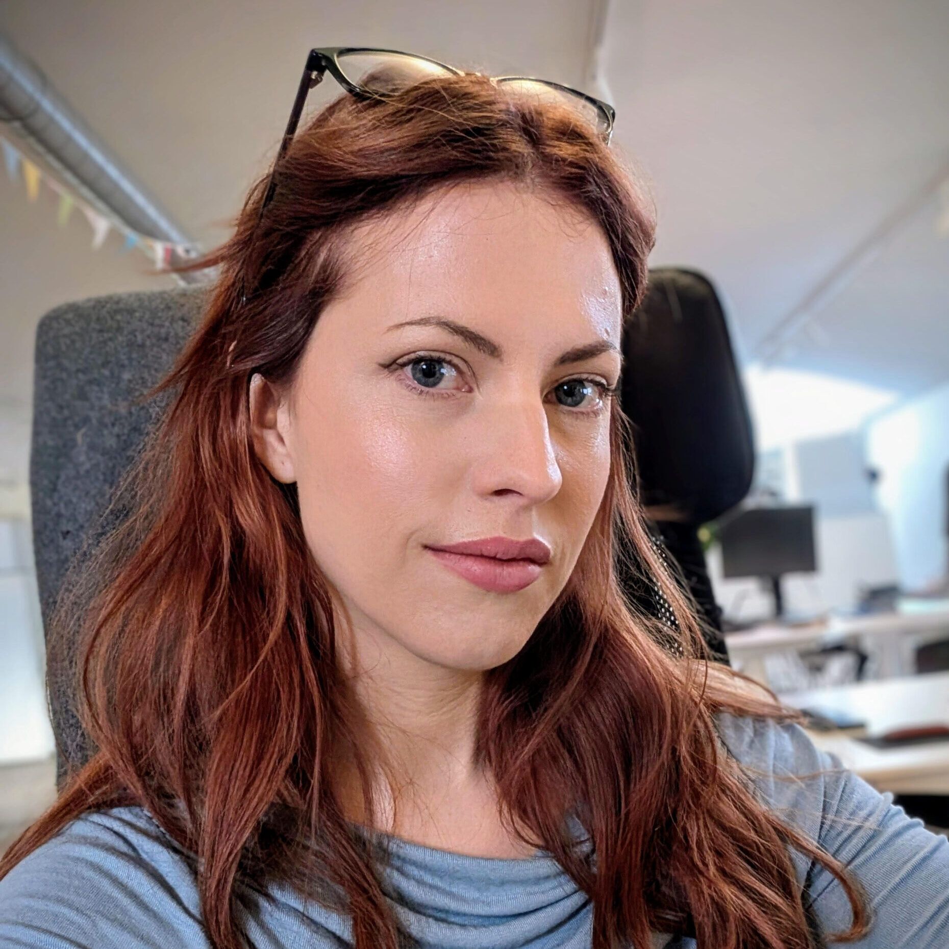 Hanna Falkdal, Chief Commercial Officer at RebelBetting, in office environment