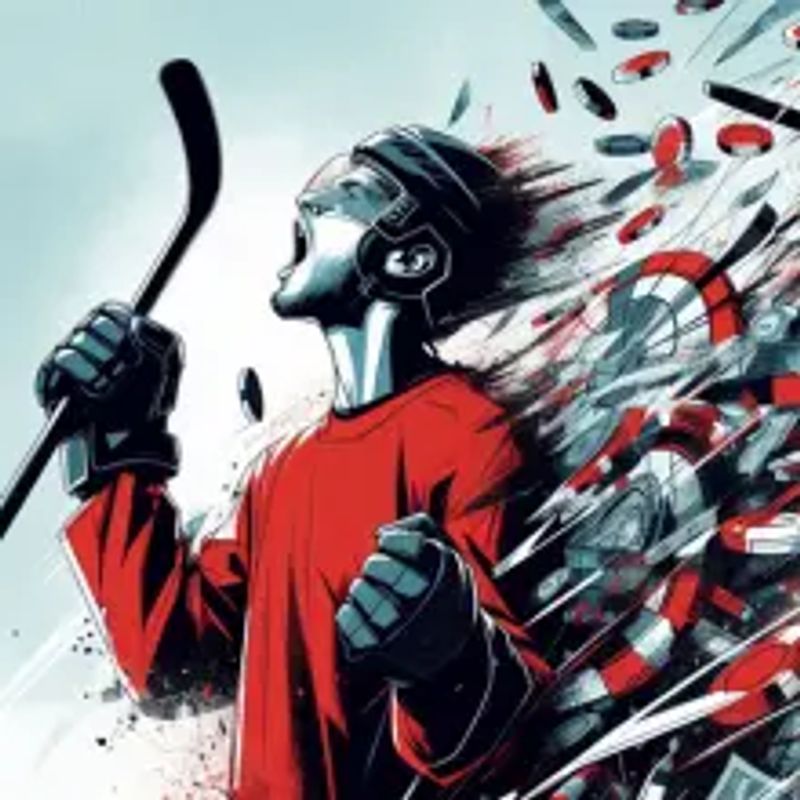 A person who just won on a khl value bet during the regular season