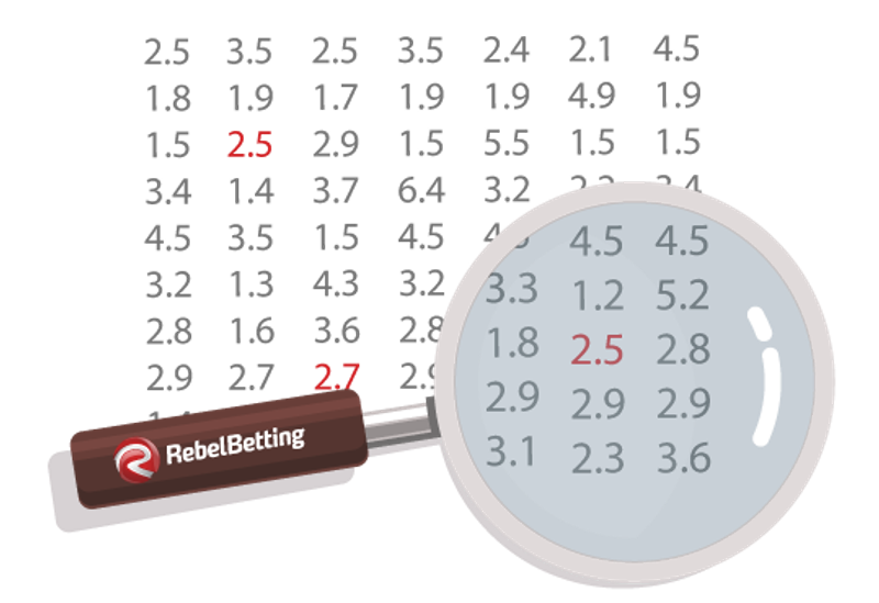RebelBetting identifying profitable betting odds through magnifying glass analysis