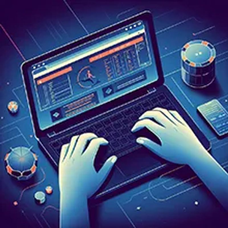 A person placing a bet with a balance scale in the background to show that esports betting is legal