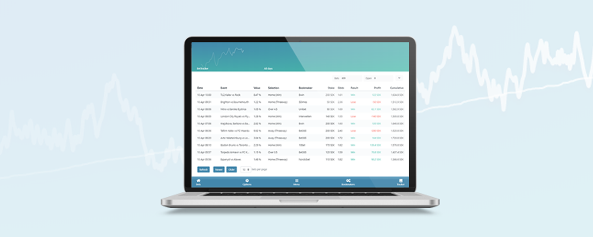 BetTracker available for all ValueBetting users