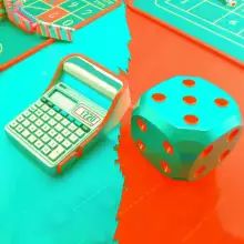 The formula of a kelly bet for maximum bankroll growth