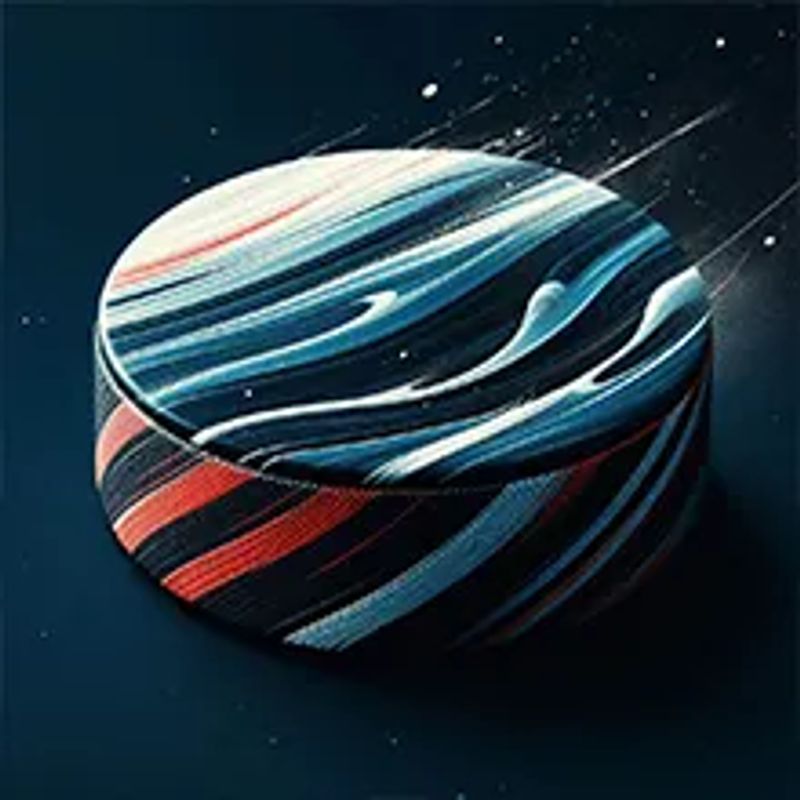Close-up of a puck in the net to visualize puck line bets