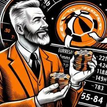 A seasoned bettor who is confidently placing a winning sure bet on a euroleague basketball game from a european country