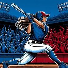 Baseball player in action with fans in the background