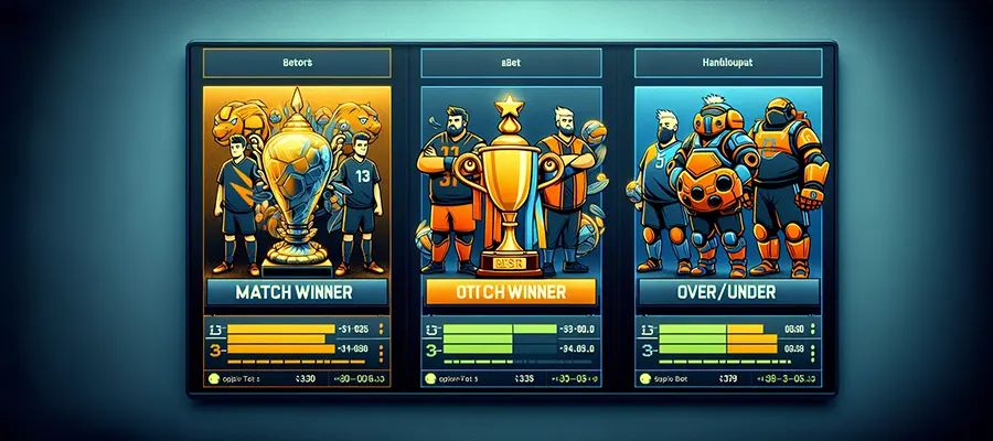 Different types of esports bets