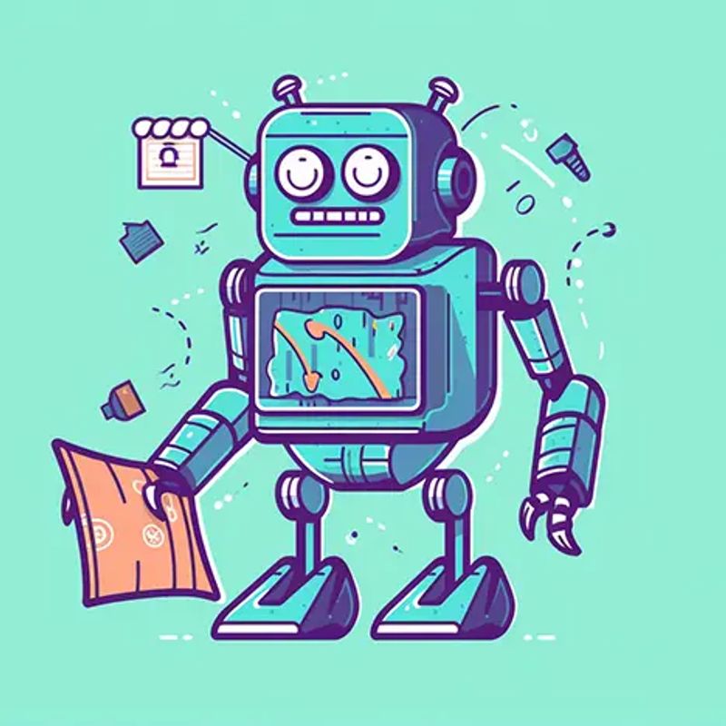 A robot using a mobile device to access sports betting software