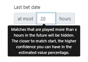 Tooltips in RebelBetting