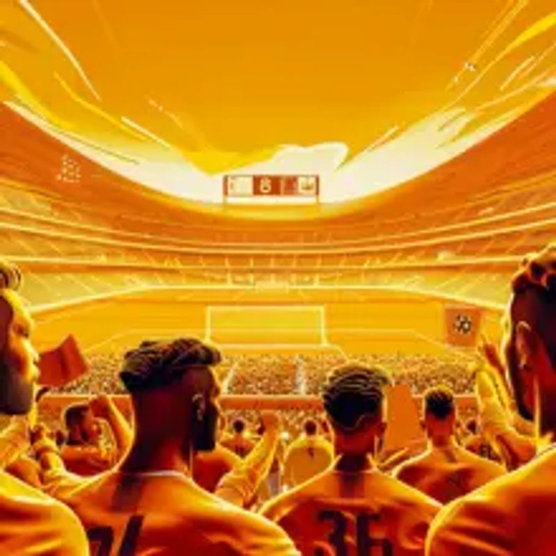 Illustration of a football match with Asian Handicap betting