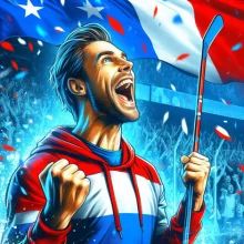 A hockey fan who just won on a value bet