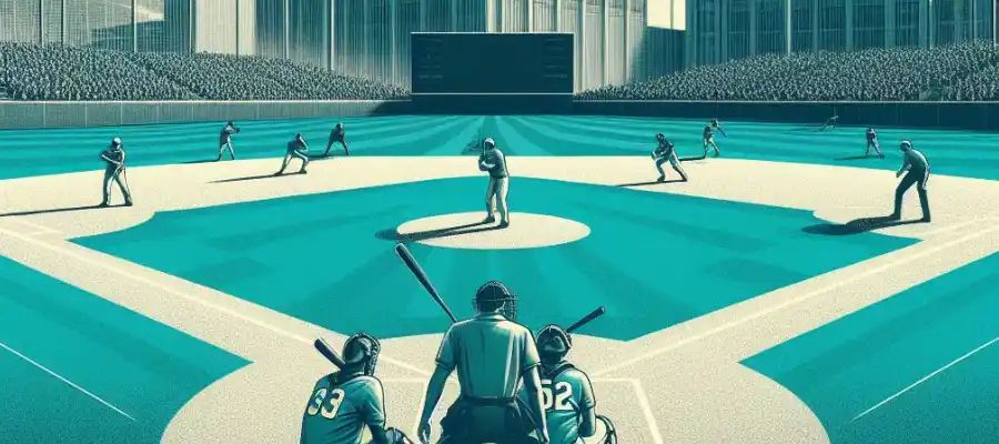 A college baseball match about to begin