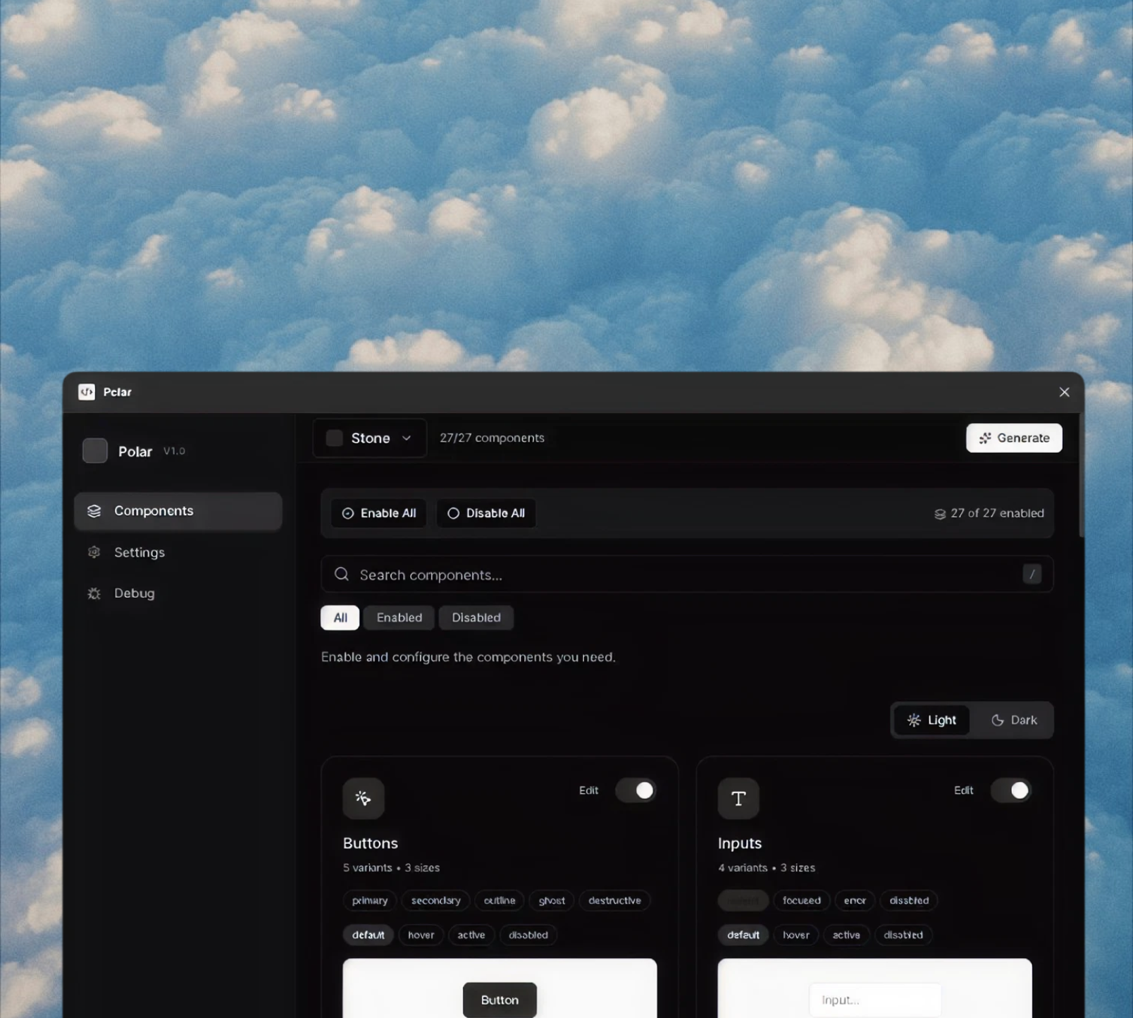 SONIC plugin interface in Framer