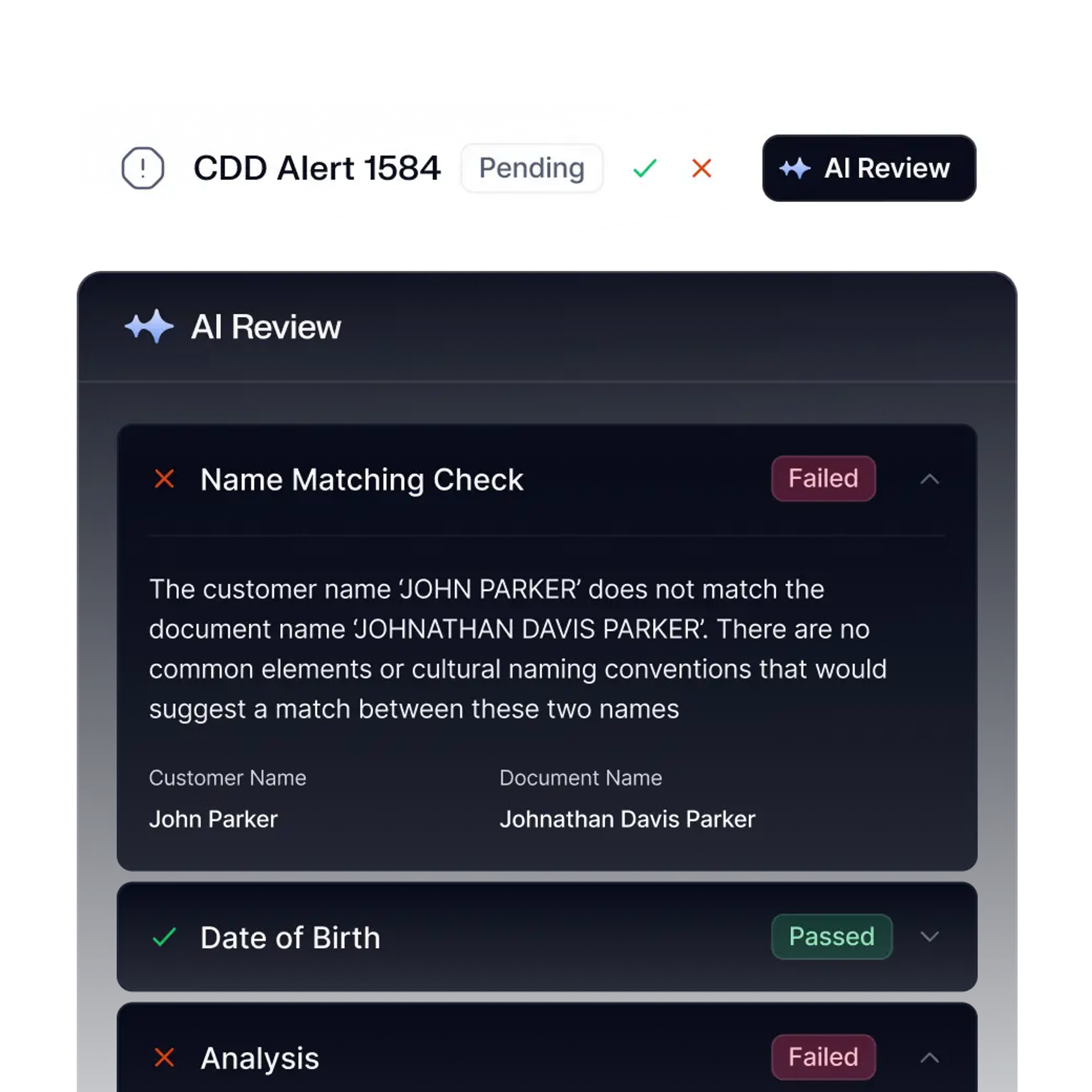 Resolve onboarding and KYC alerts automatically