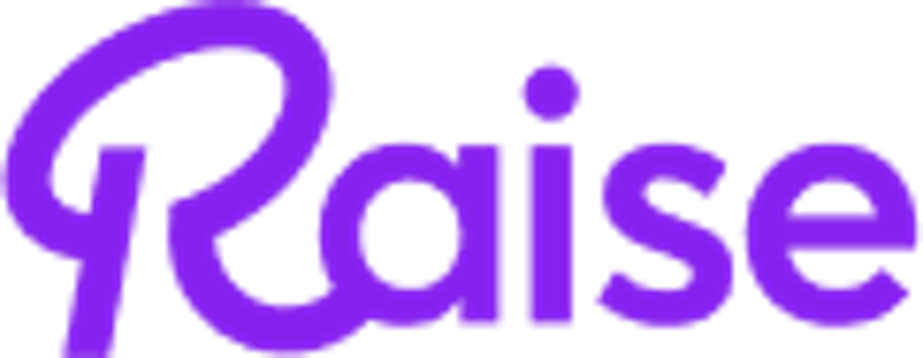 Purple Raise logo.