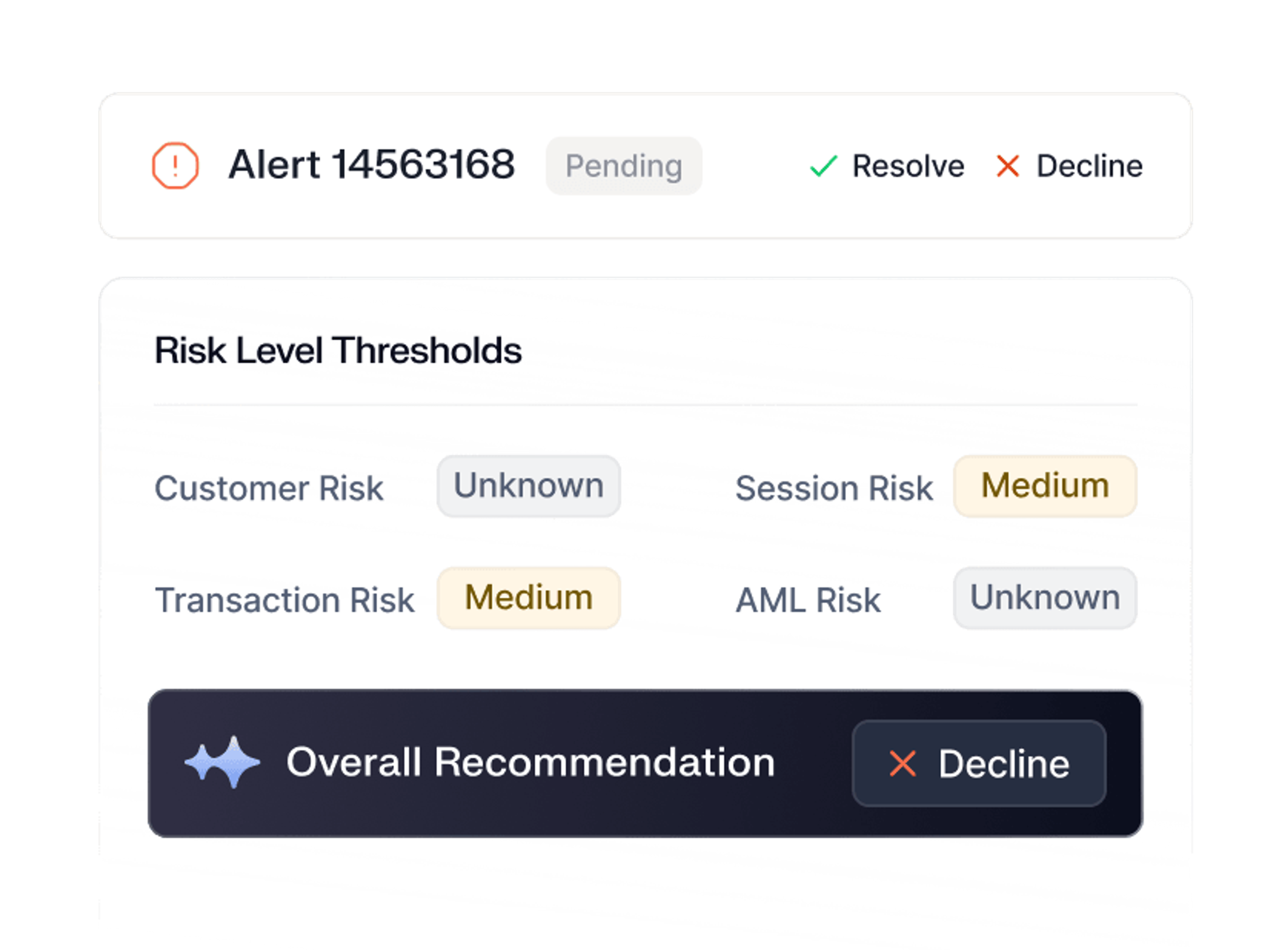 Minimize onboarding alerts