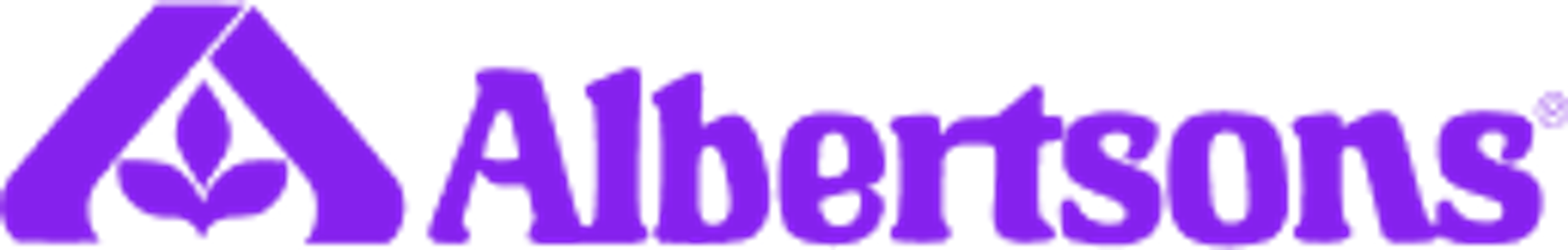 Albertsons logo with a stylized purple "A" and the word "Albertsons".