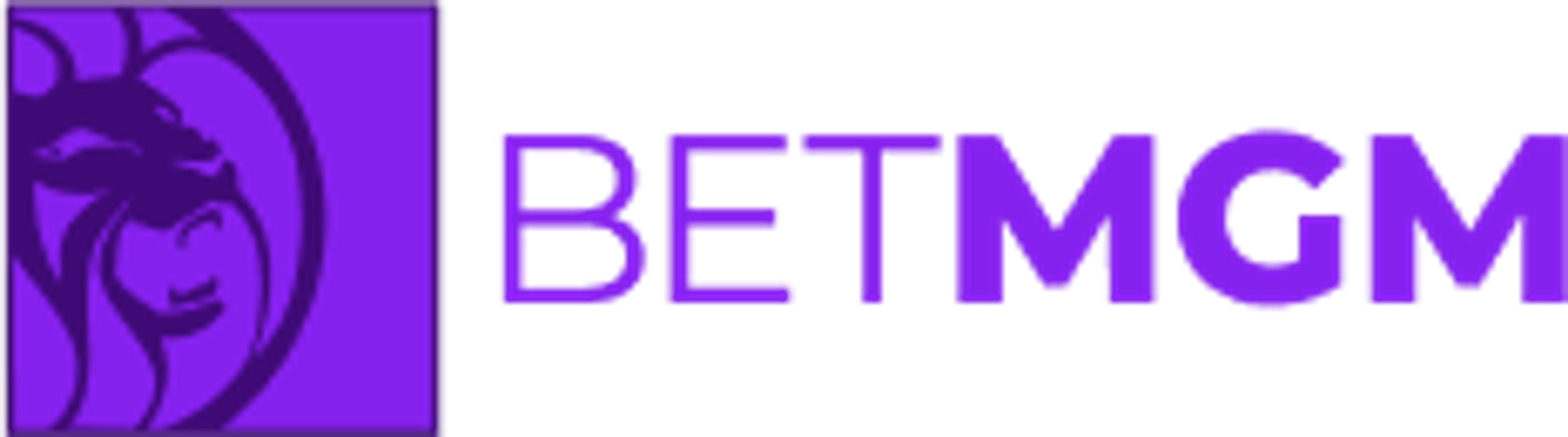 BetMGM logo with a purple lion's head icon and purple 'BETMGM' text.