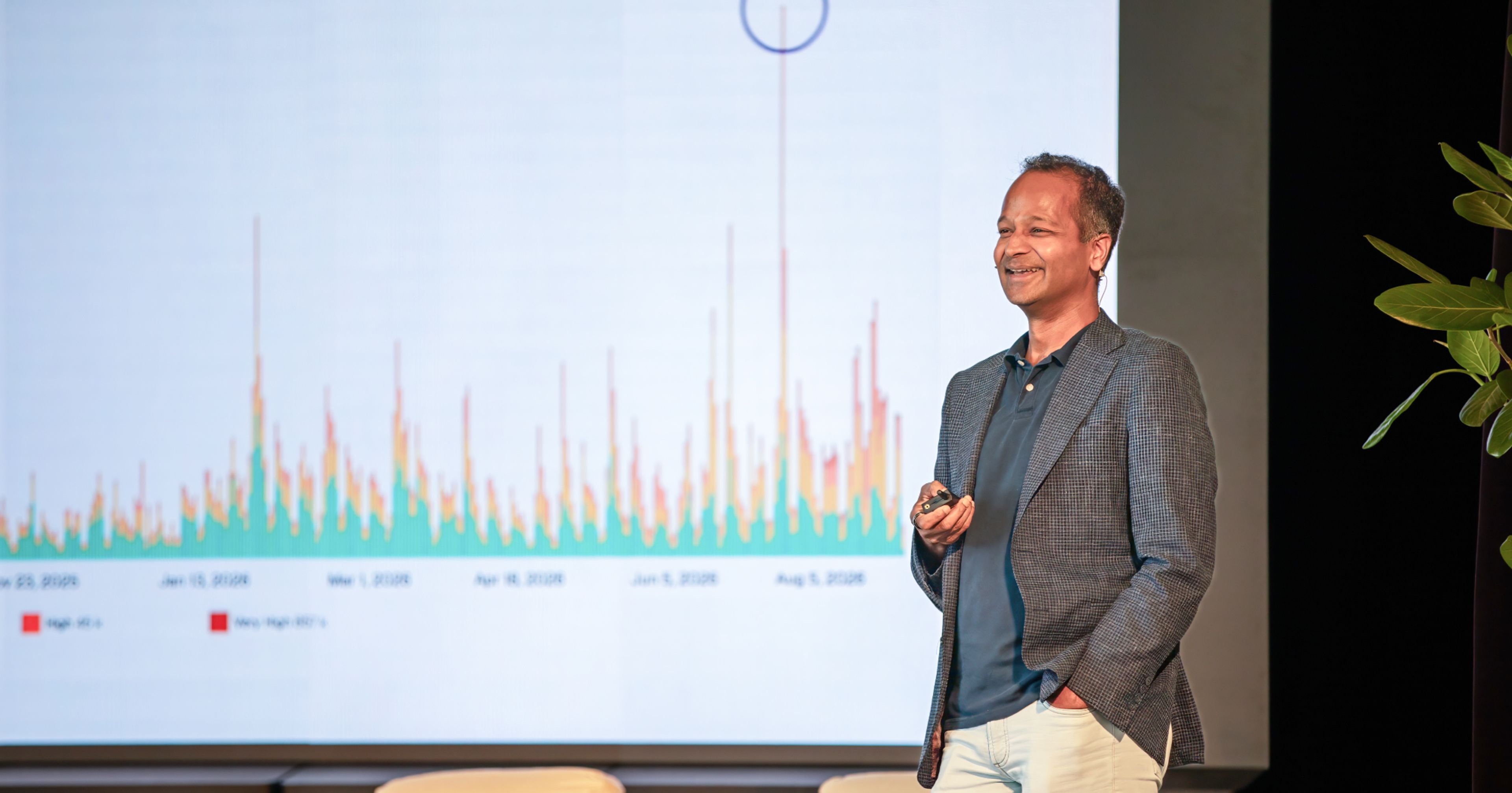 Soups Ranjan on stage at SardineCon SF 2026