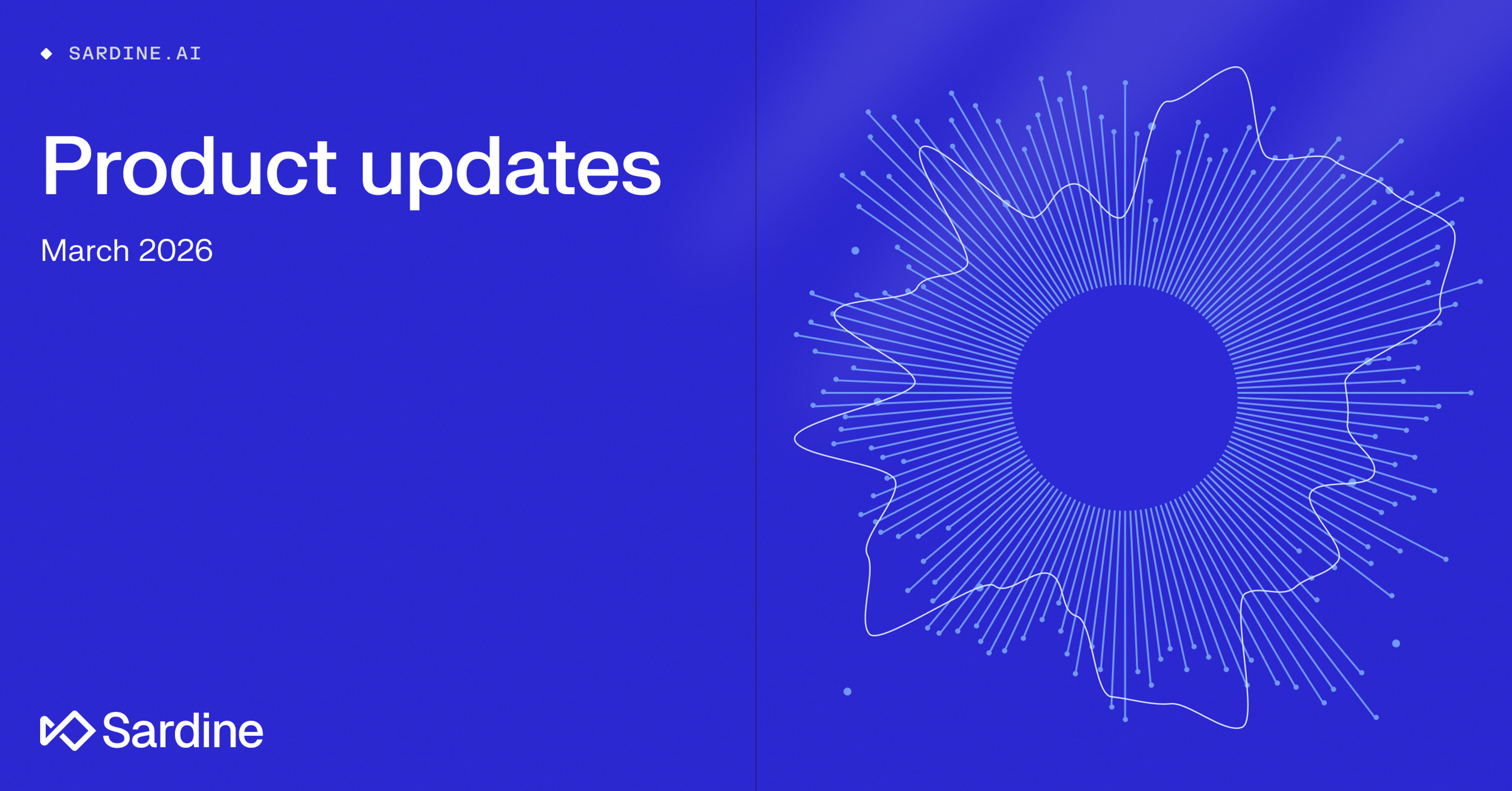 Sardine Product Updates: March 2026
