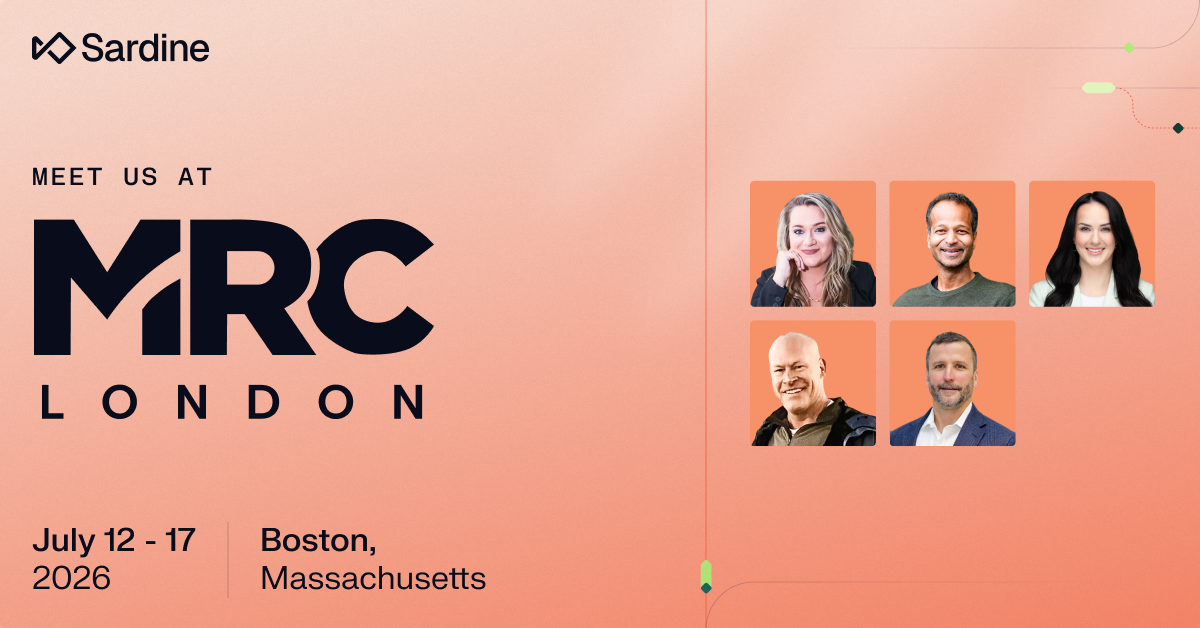 Sardine's conference invitation featuring Hailey Windham for the ACFE Global Fraud Conference in Boston, July 12-17, 2026.