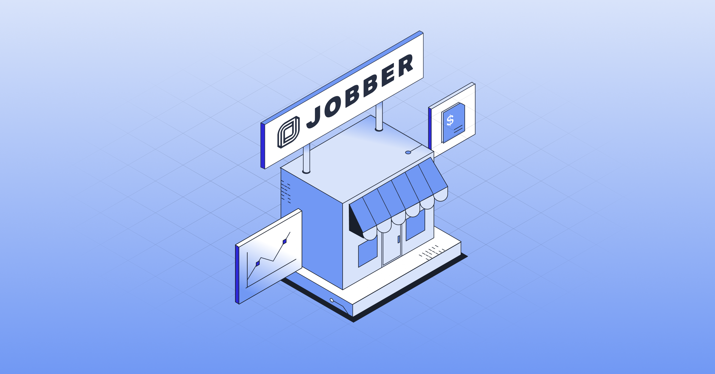 Jobber logo plus Sardine logo for a case study.