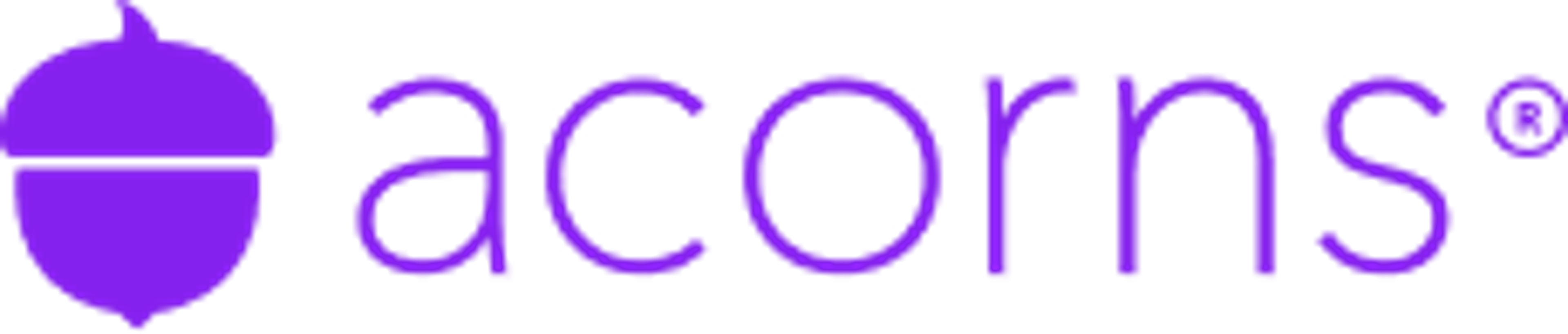 Purple Acorns logo featuring an acorn icon.