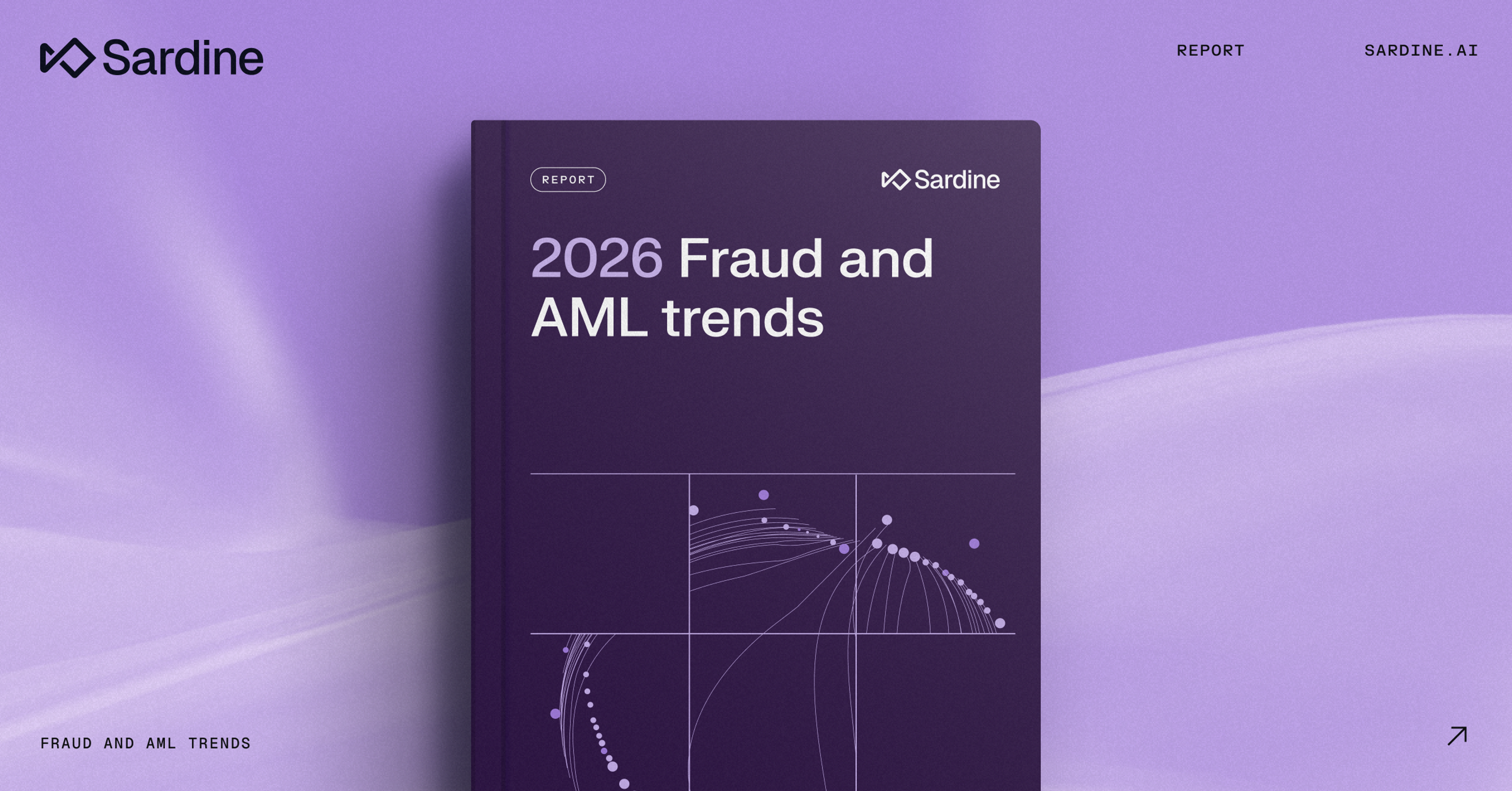 Sardine's "2026 Fraud and AML trends" report cover.