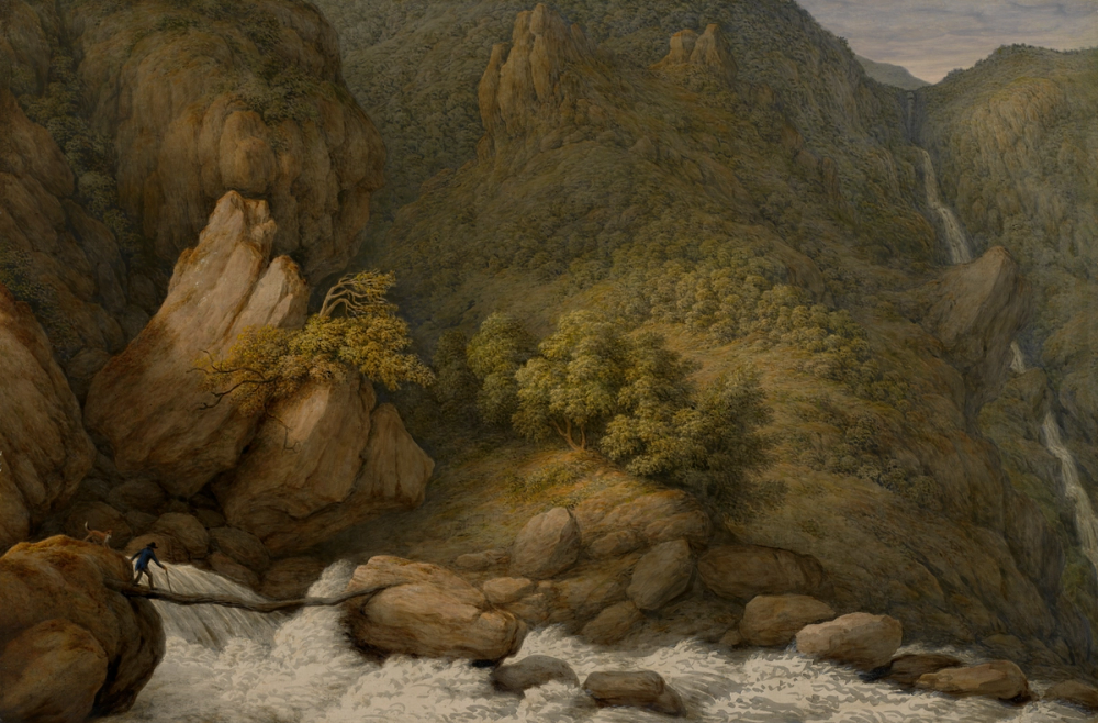 A mountain torrent, 1837 - John Glover 