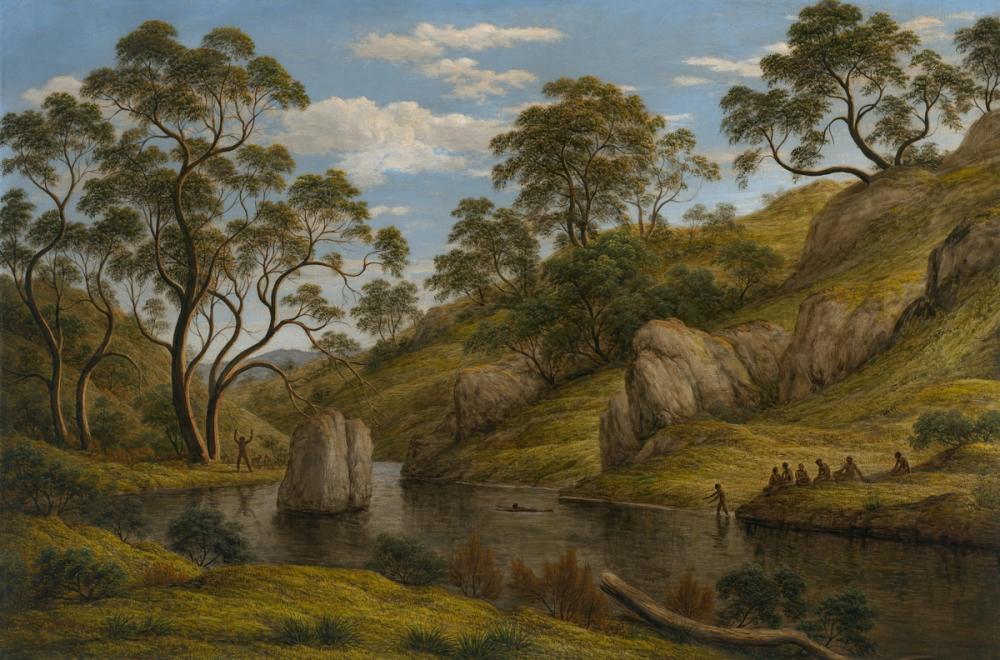 The bath of Diana, Van Diemen's Land, 1837 - John Glover 