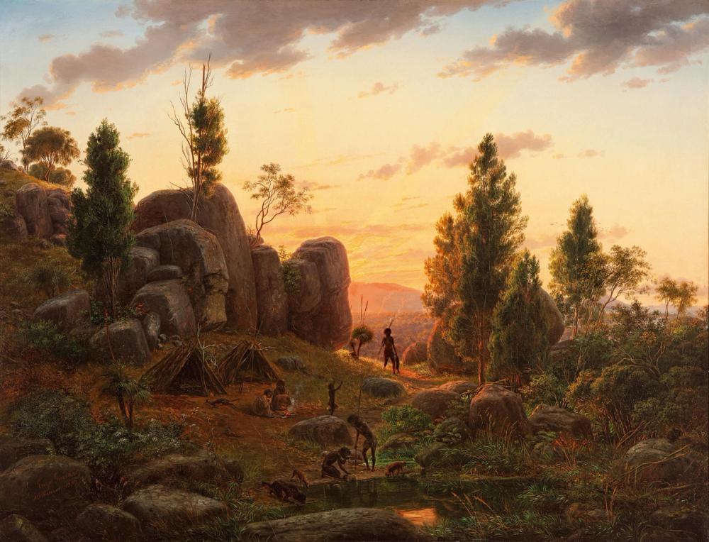 Stony Rises, Lake Corangamite, 1857 - Eugene von Guerard 