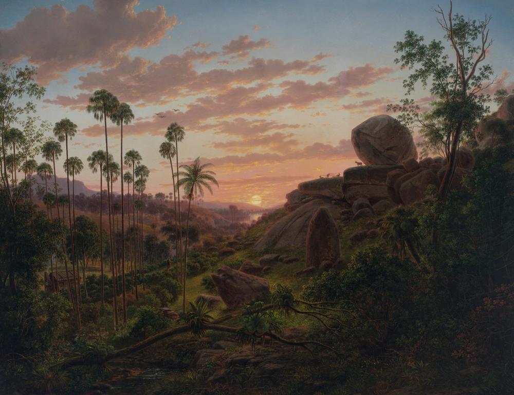 Sunset in New South Wales, 1865 - Eugene von Guerard 