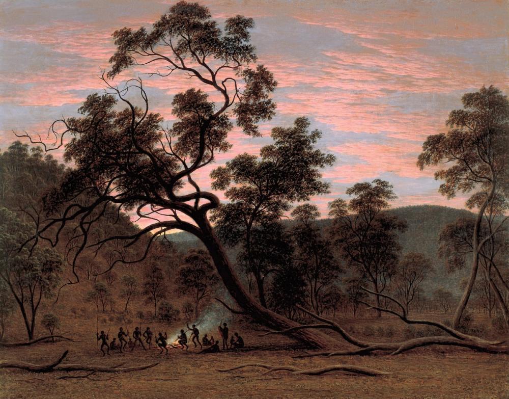A corroboree of natives in Mills Plains, 1832 - John Glover 