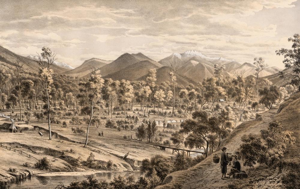 The Valley of the Ovens River, 1866 - Eugene von Guerard 