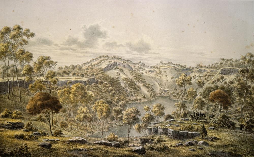 Crater of Mount Eccles (Victoria), 1865 - Eugene von Guerard 