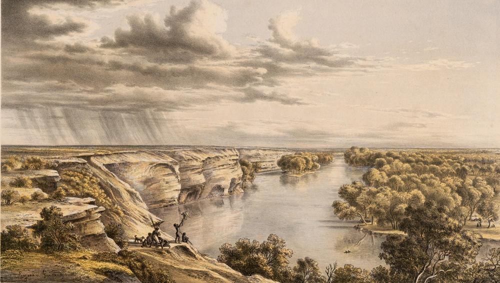 Murray River at Moorundie, South Australia , 1866 - Eugene von Guerard 