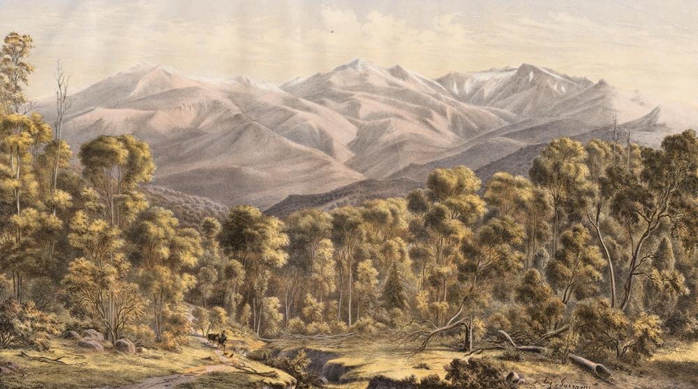 Mount Kosciuszko from the North-West, New South Wales, 1866 - Eugene von Guerard 