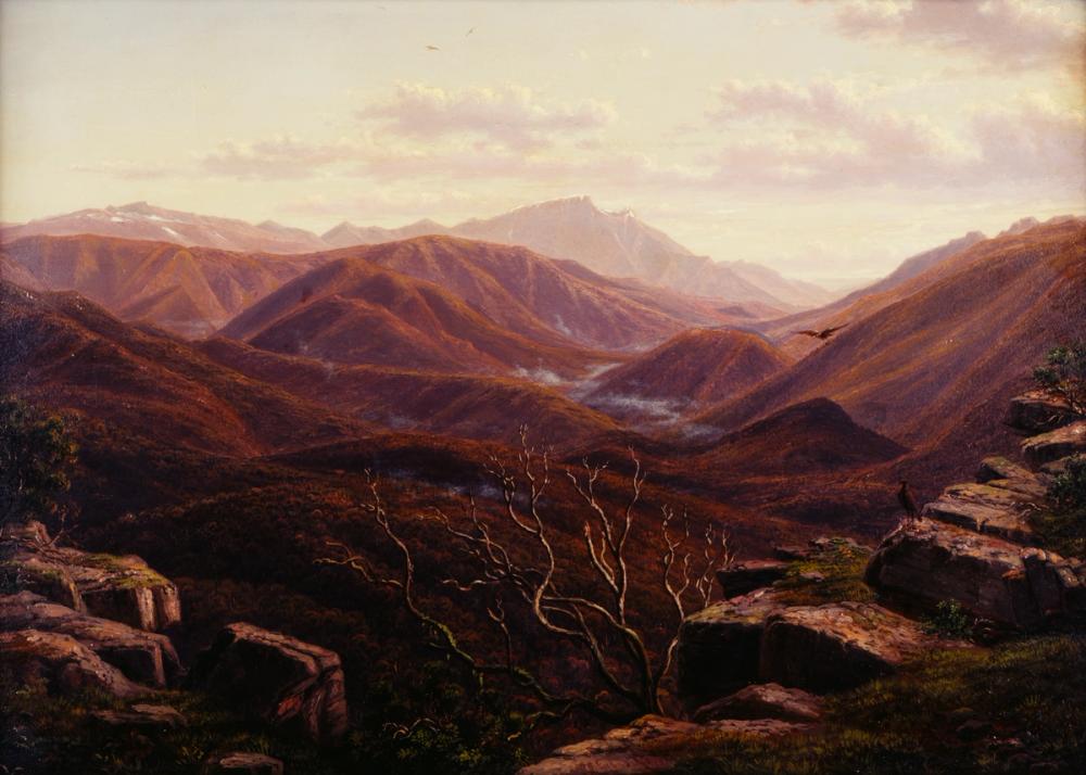 Head of the Mitta Mitta, Eagle's View of the Mountains, 1879 - Eugene von Guerard 
