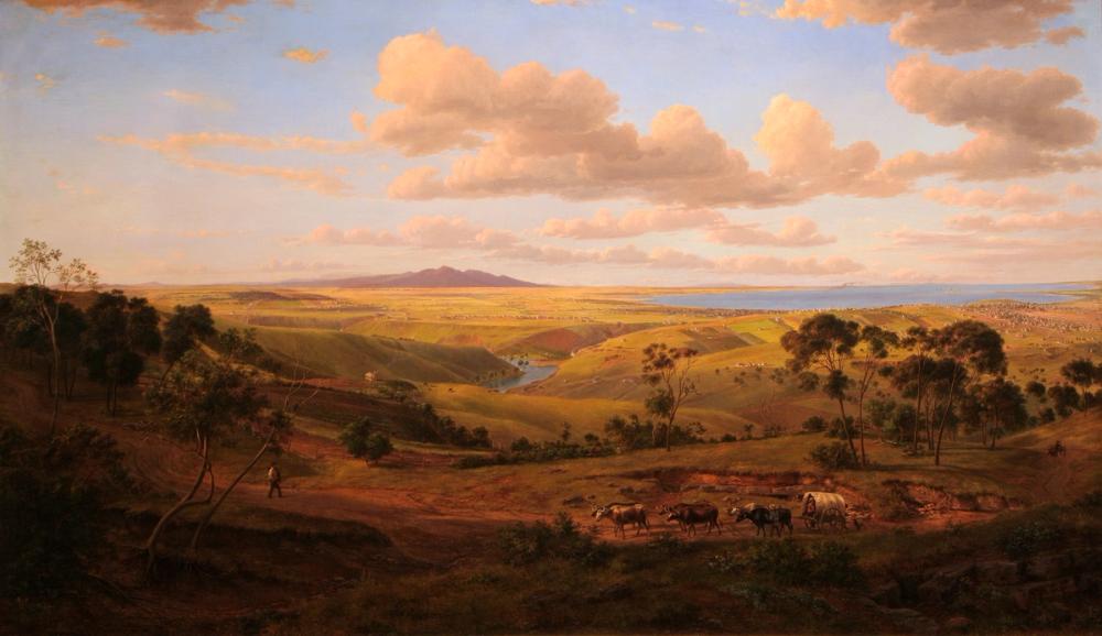 View of Geelong, 1856 - Eugene von Guerard 