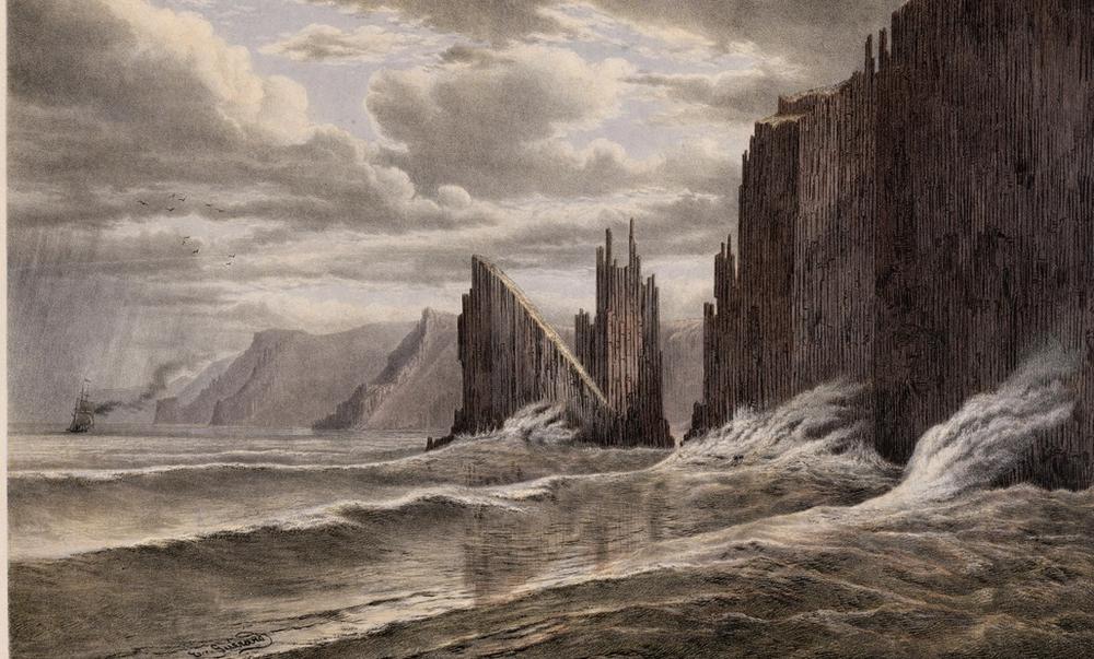 South end of Tasman's Island, 1866 - Eugene von Guerard 