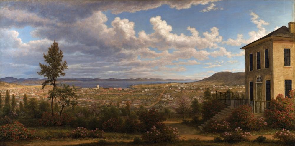 Hobart Town, taken from the garden where I lived, 1832 - John Glover