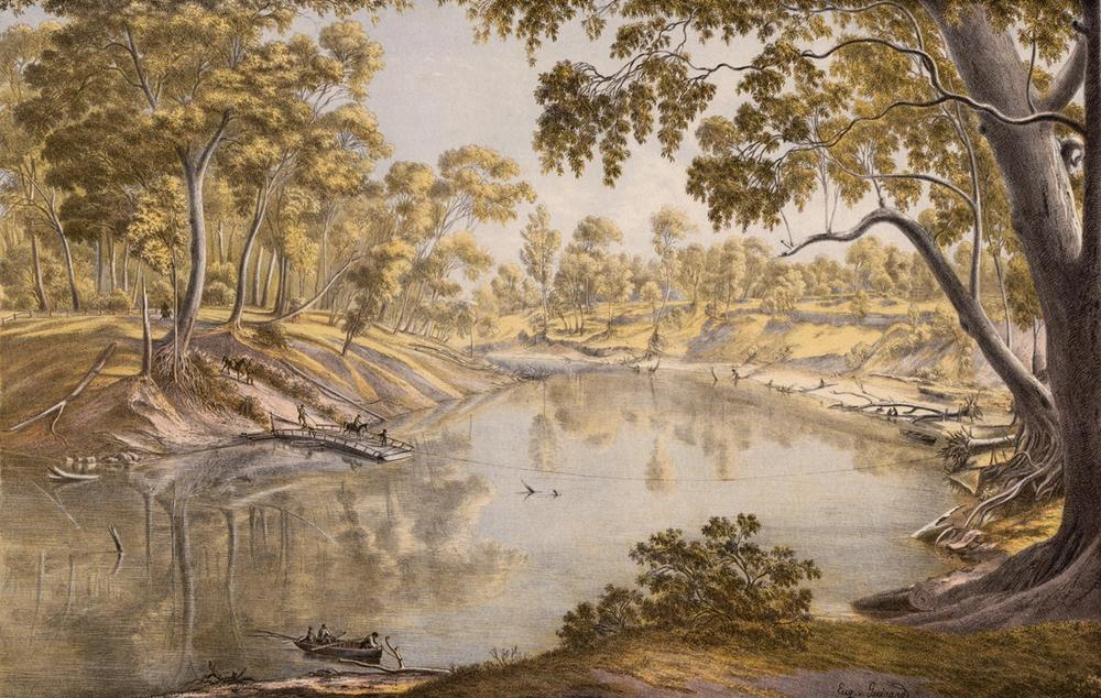 The River Goulburn, near Shepparton, 1866 - Eugene von Guerard 
