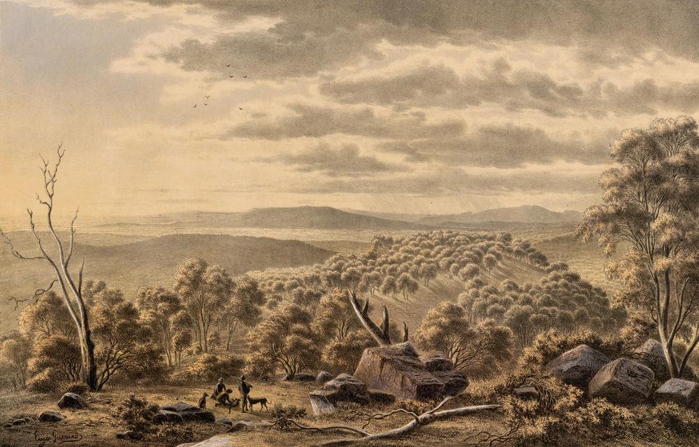 View from the Summit of Mount Lofty, South Australia, 1866 - Eugene von Guerard 