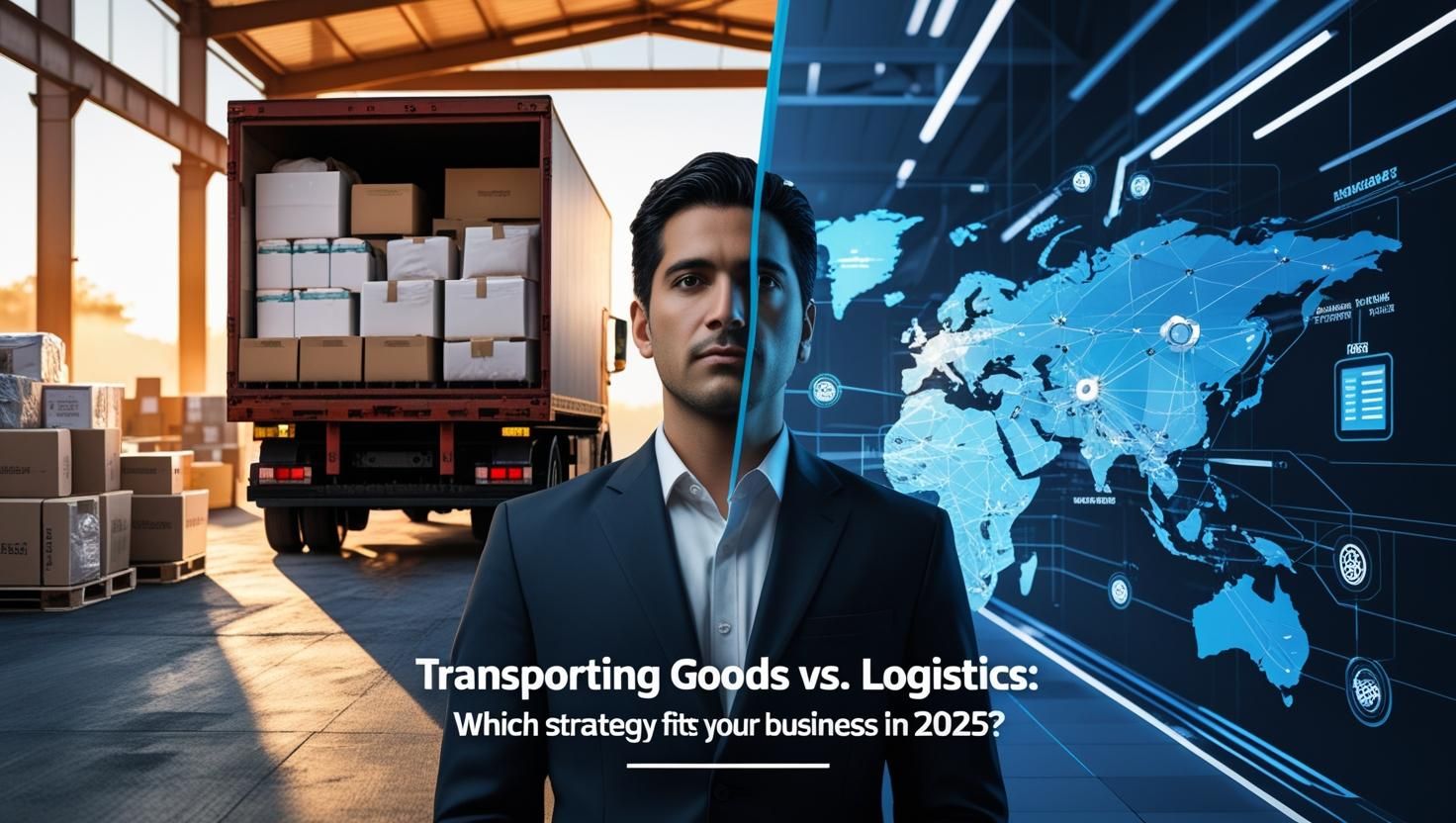 Picture shows vision of a man with respect to logistics Picture shows vision of a man with respect to logistics