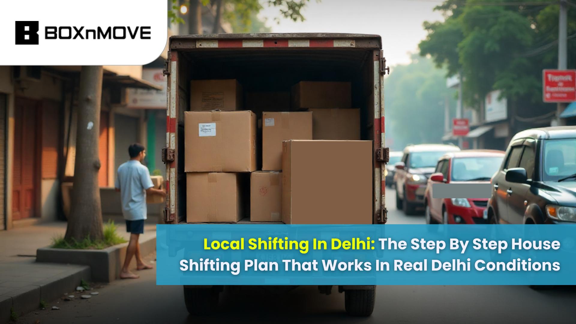Truck loaded with cartons Truck loaded with cartons