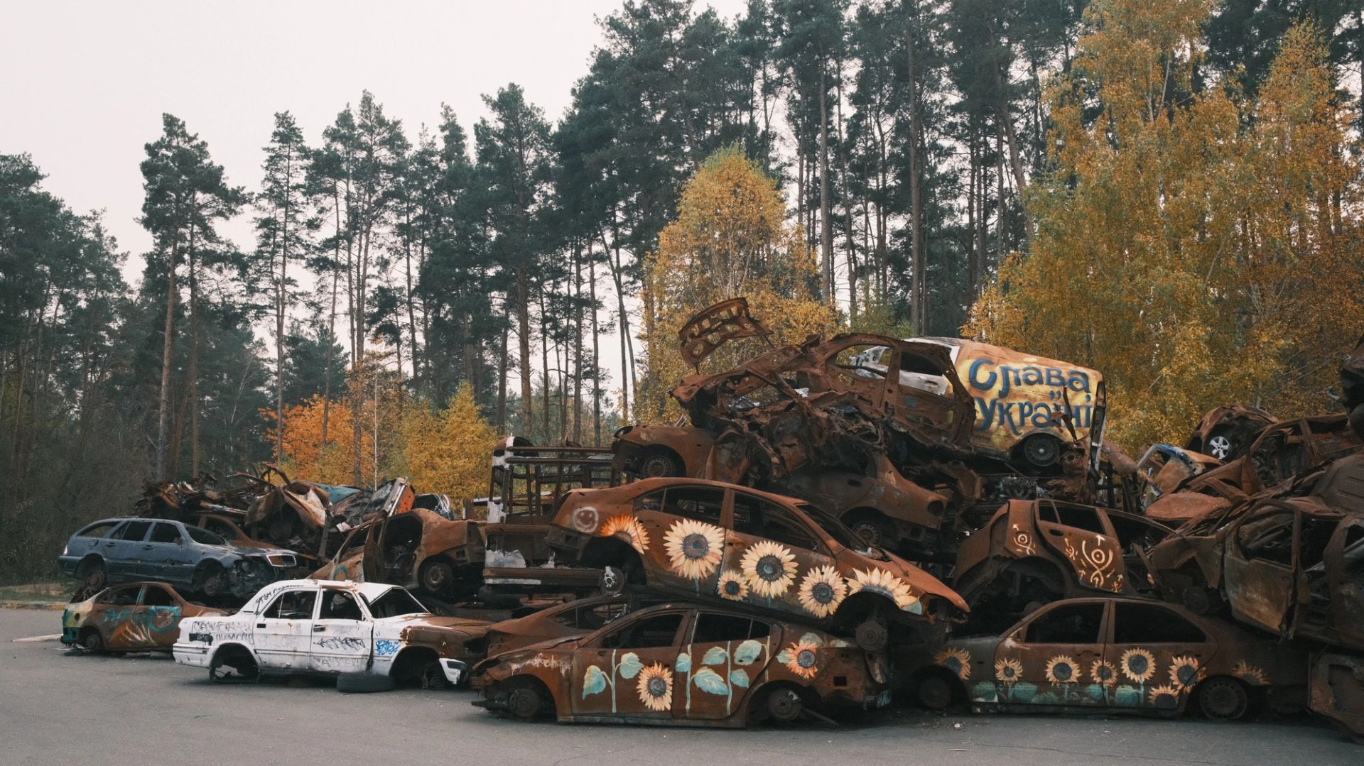 Bucha War-Scarred Vehicle Memorial - Image 2