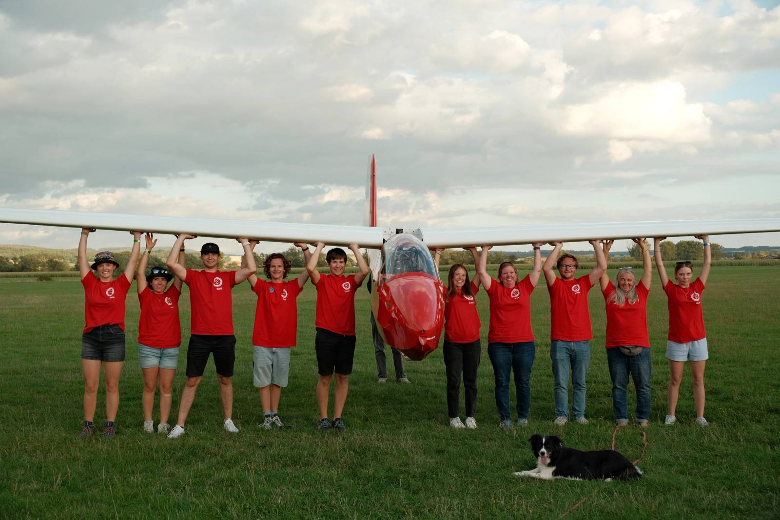 Das Team Braunfels-Gedern beim Jugendvergleichsfliegen in Schwalmstadt