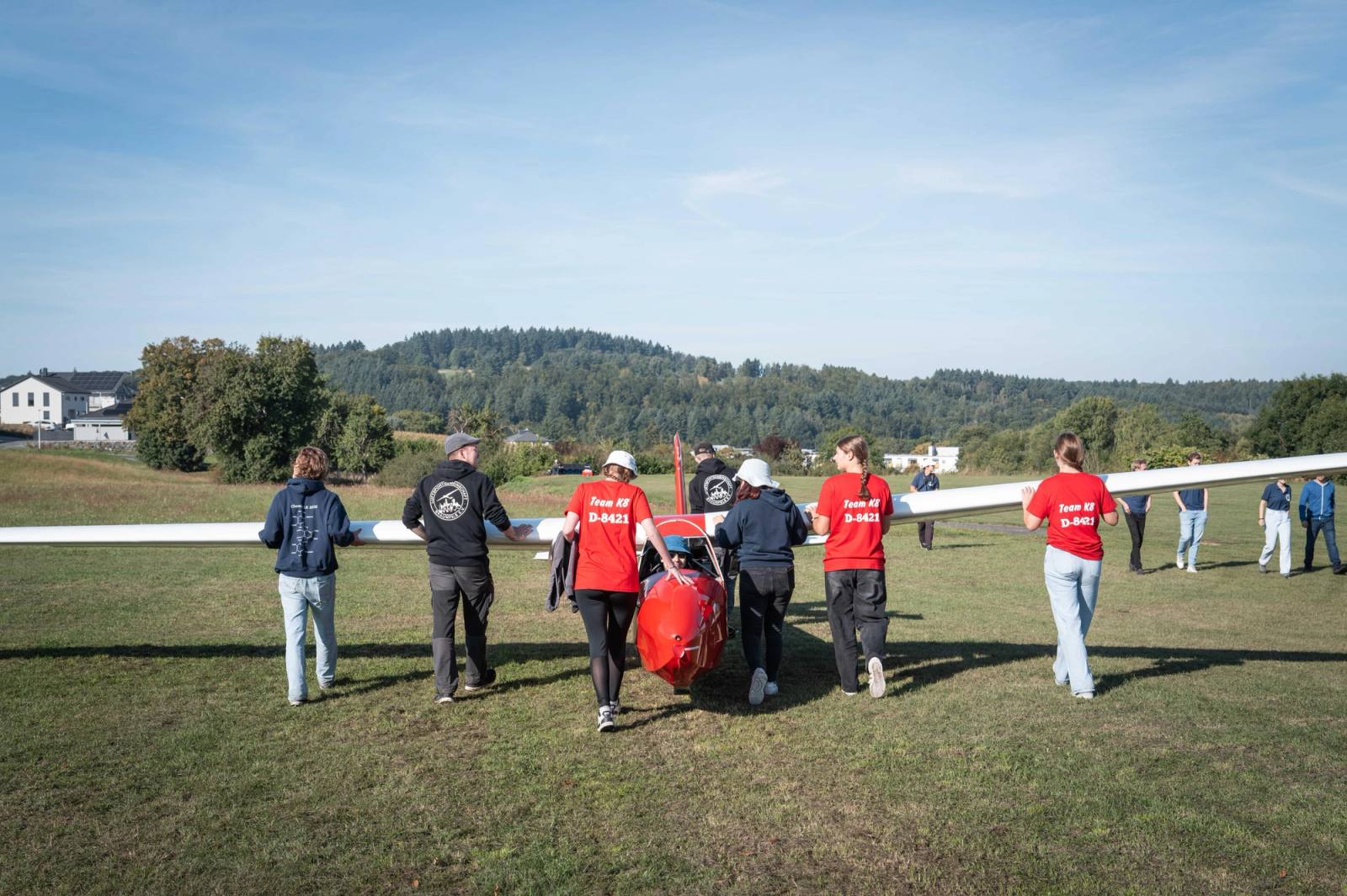 Team Braunfels und Gedern am Jugendvergleichsfliegen