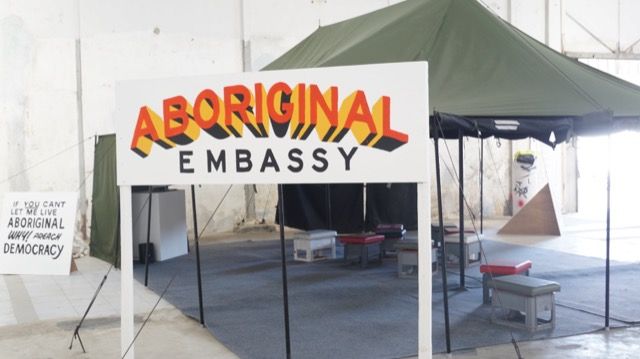 Aboriginal Embassy Tent at the Jakarta Biennale